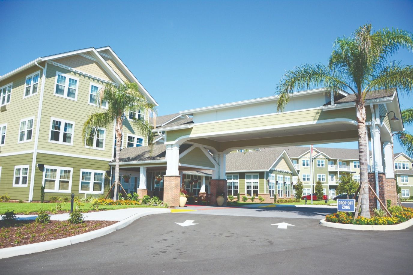 Front entrance of Orchard Heights Gracious Retirement Living