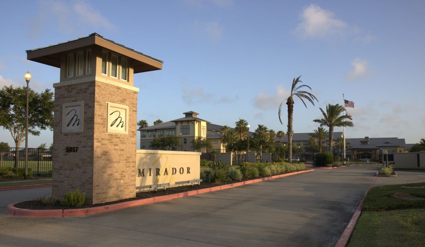 Entrance sign of Mirador Retirement Community