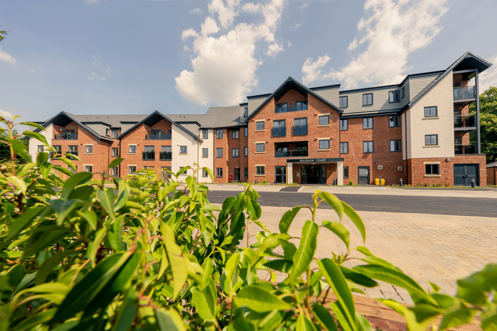 Exterior view of the retirement living facility.