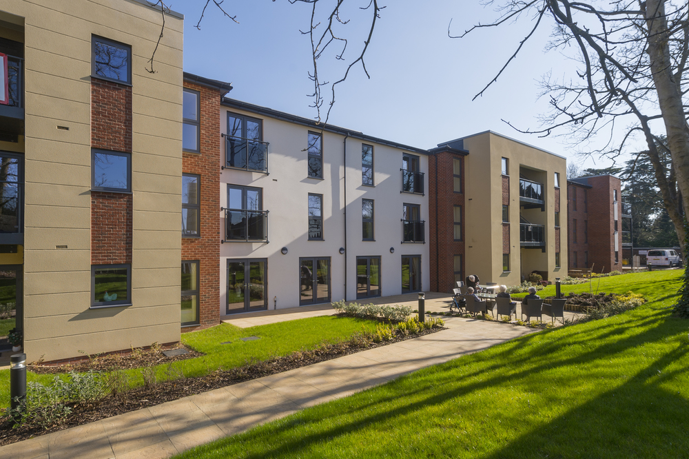 Exterior view of the retirement living facility