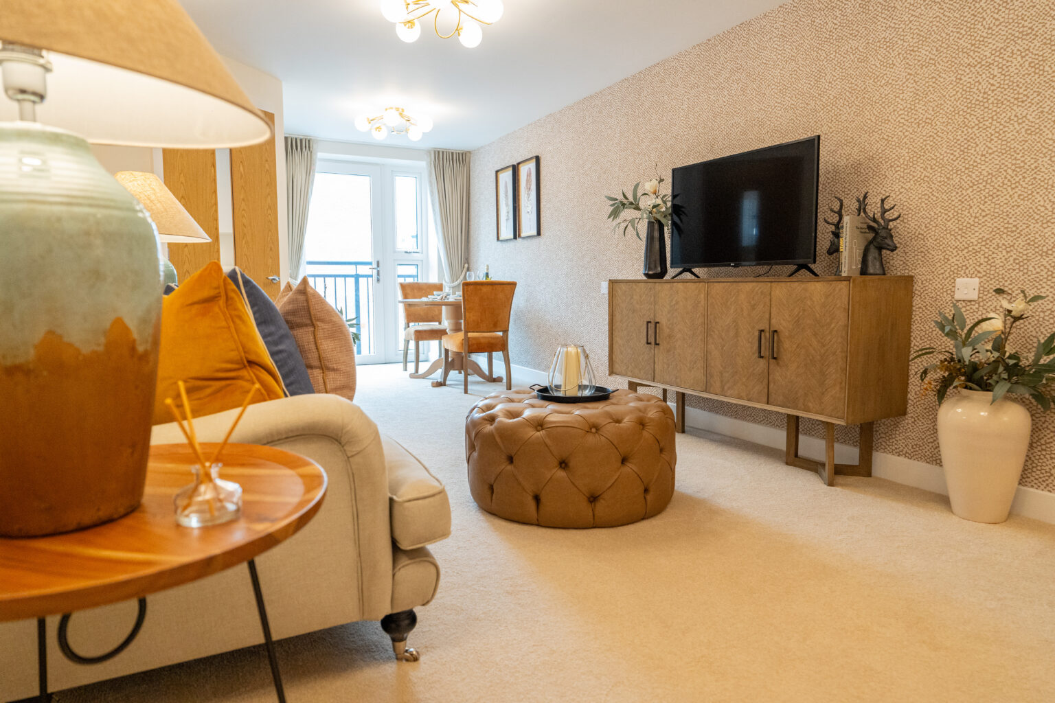 Cozy living space with furniture and decor
