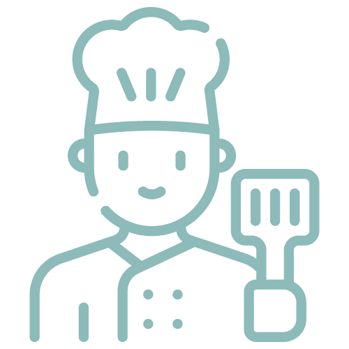 Chef icon with spatula
