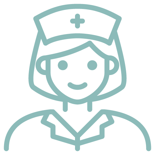 Nurse icon for healthcare