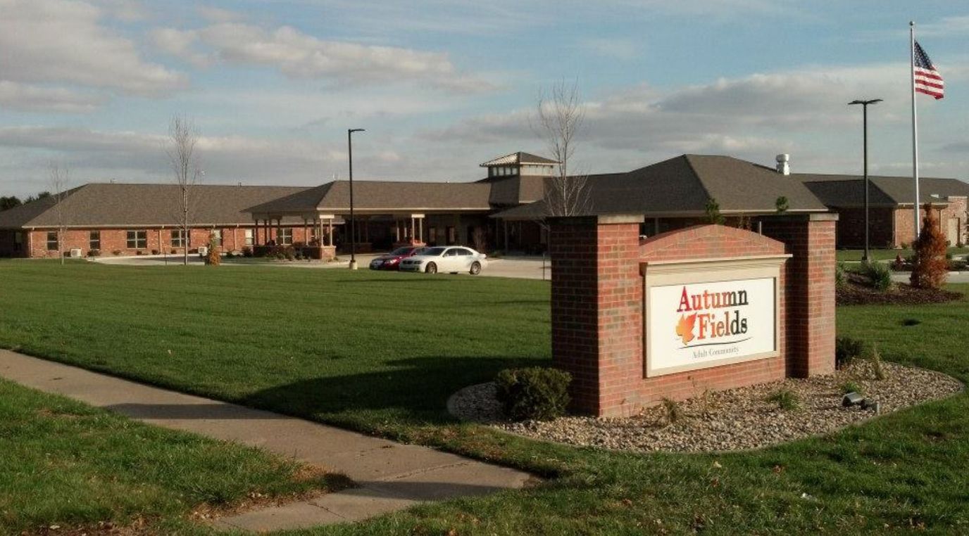Exterior view of Autumn Fields facility with signage