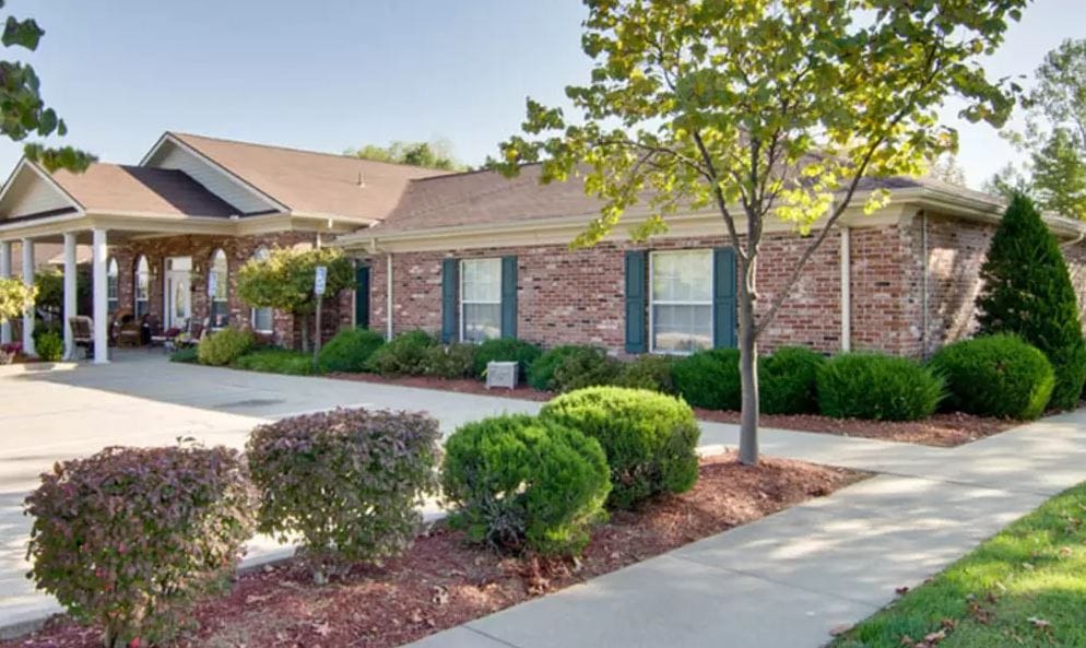 Exterior view of Bluff Creek Terrace Senior Living facility