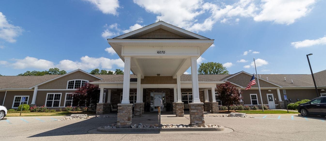Front entrance of the Boulder Creek Assisted Living facility