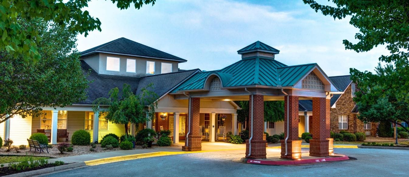 Front entrance of Brookstone Assisted Living Community
