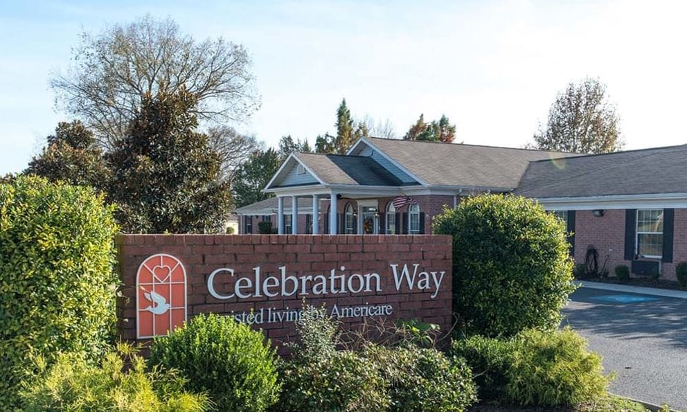 Exterior view of Celebration Way facility entrance