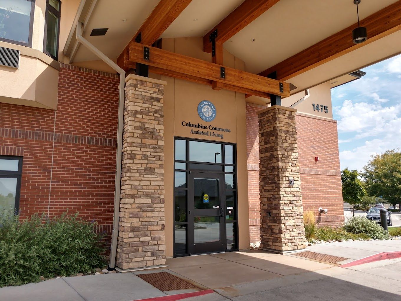 Entrance of Columbine Commons Assisted Living facility