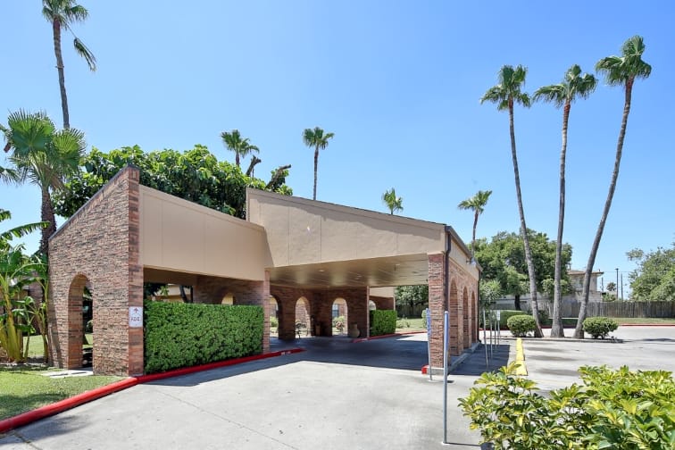 Exterior view of the nursing home entrance