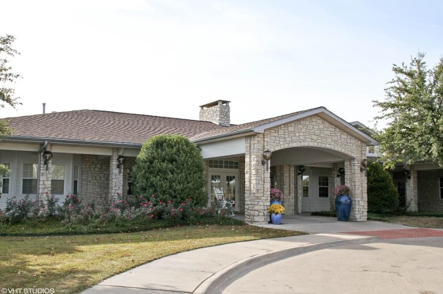 Exterior view of a senior living facility