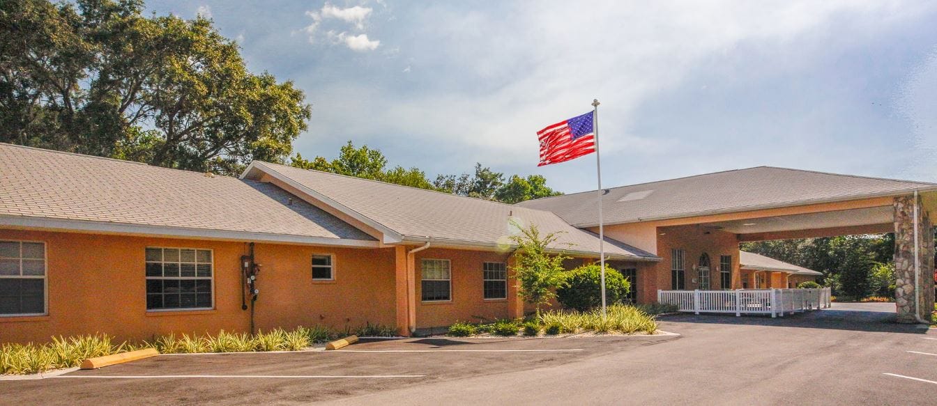 Exterior view of Jennifer Gardens Assisted Living facility