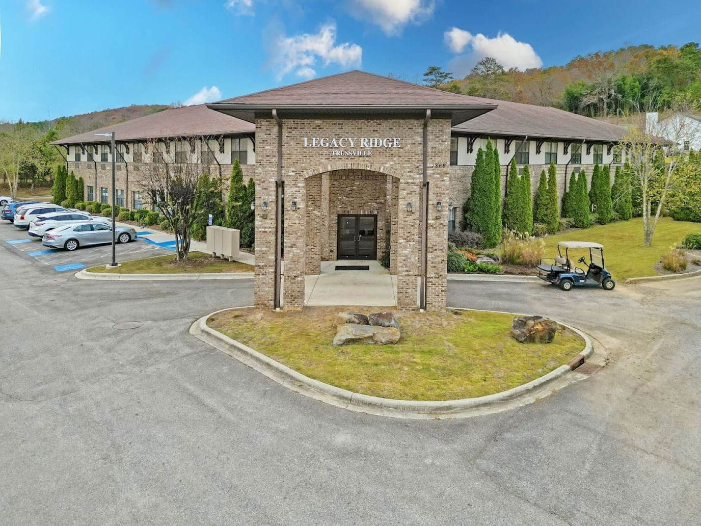 Exterior view of Legacy Ridge Trussville entrance