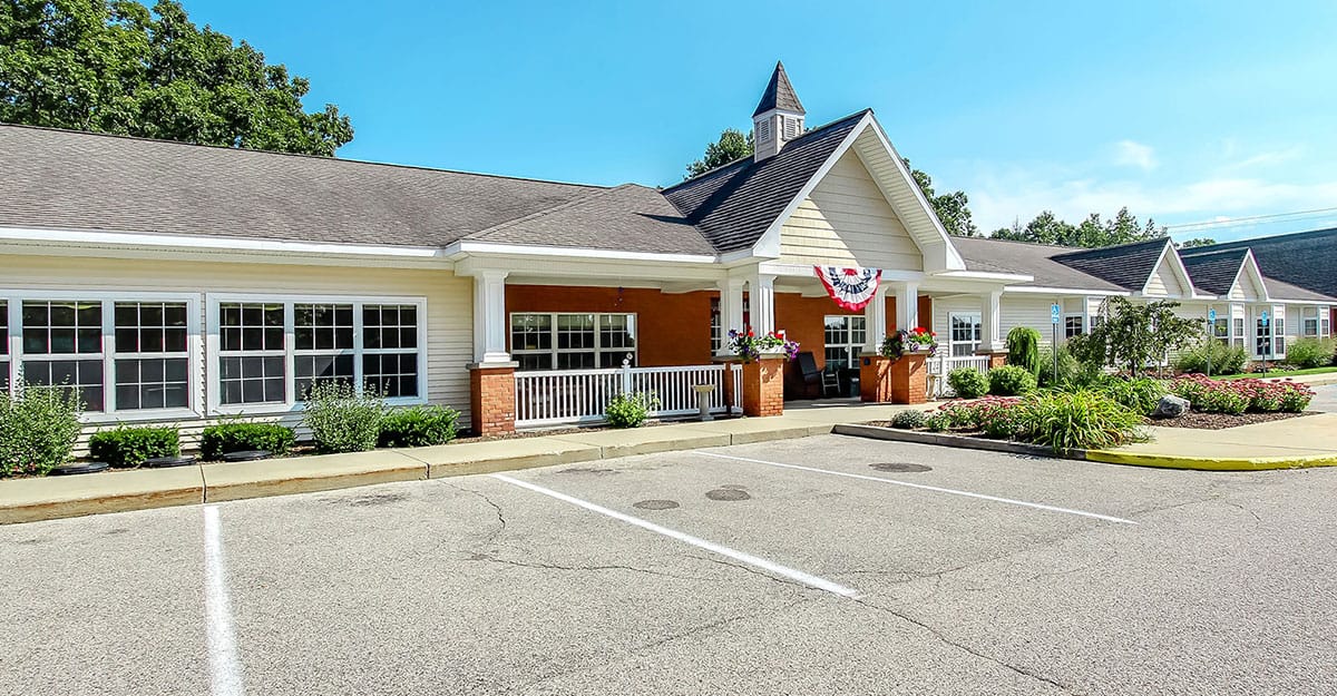 Exterior view of Ludington Woods Assisted Living facility