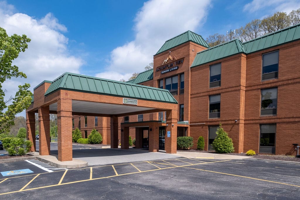 Exterior view of Mountain View Senior Living facility