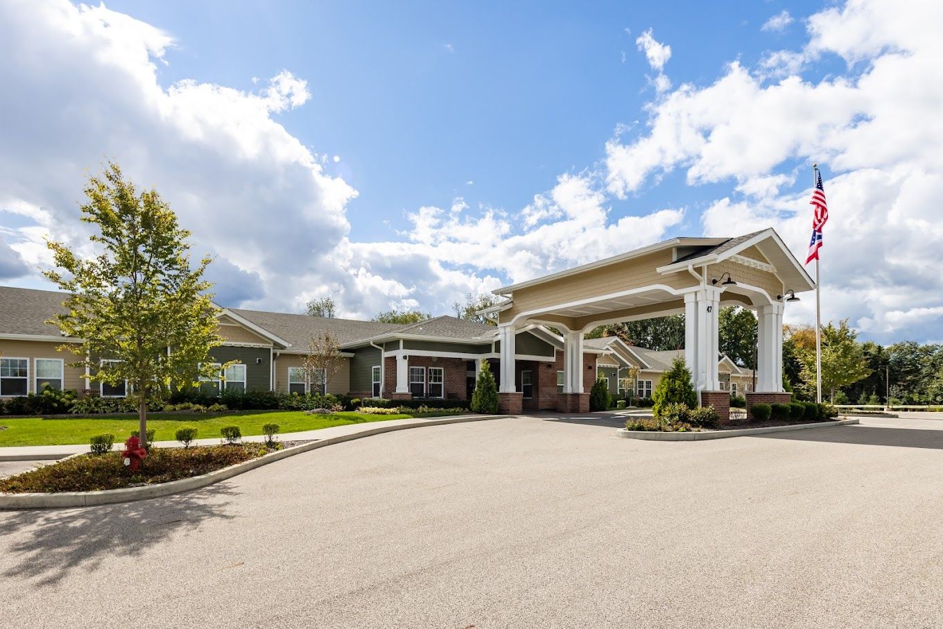 Exterior view of Mulberry Gardens Memory Care facility