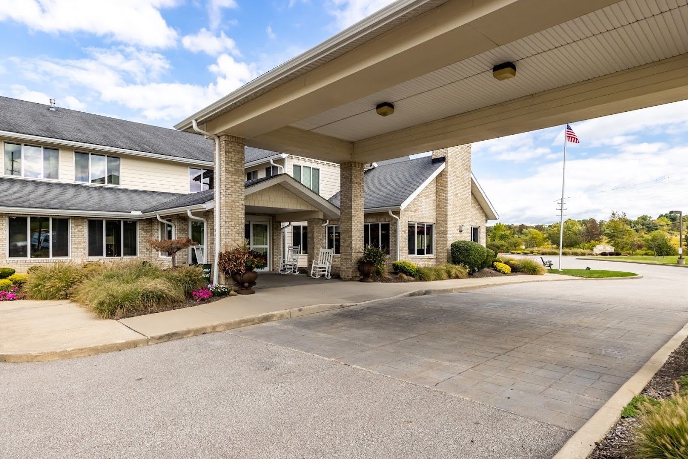 Entrance of Mulberry Gardens Senior Living facility
