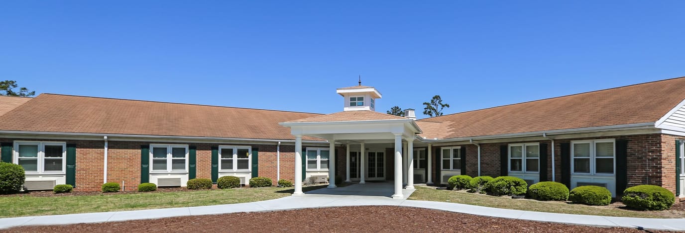 Exterior view of Myrtle Beach Manor entrance