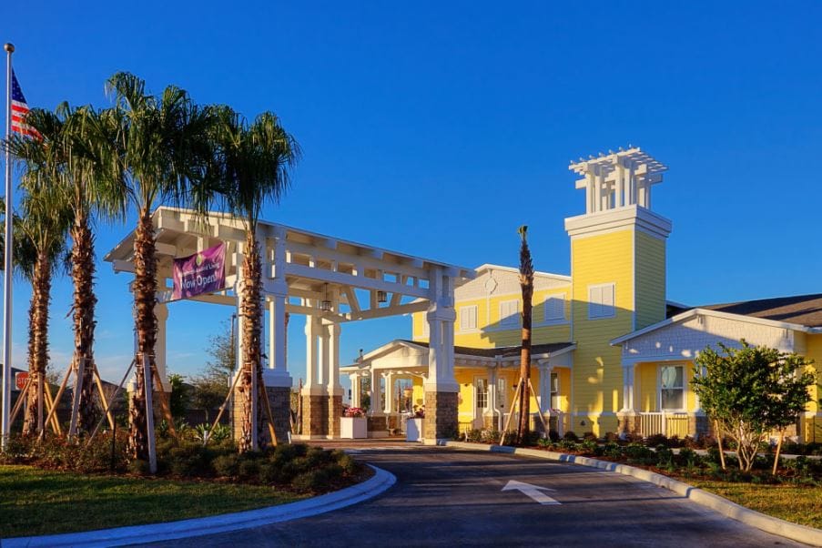 Exterior view of the Serenades at West Orange facility