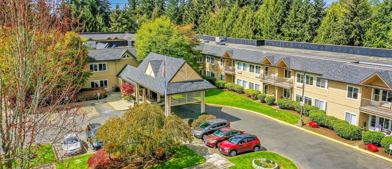 Aerial view of Solstice Senior Living at Normandy Park