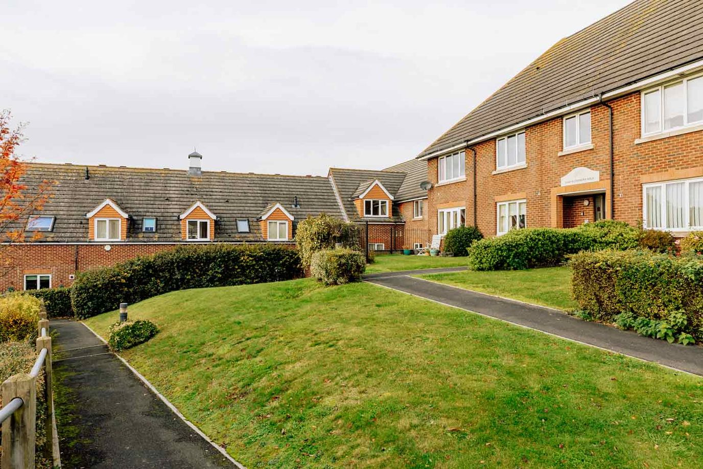 Exterior view of Southdown Retirement Village's building and gardens