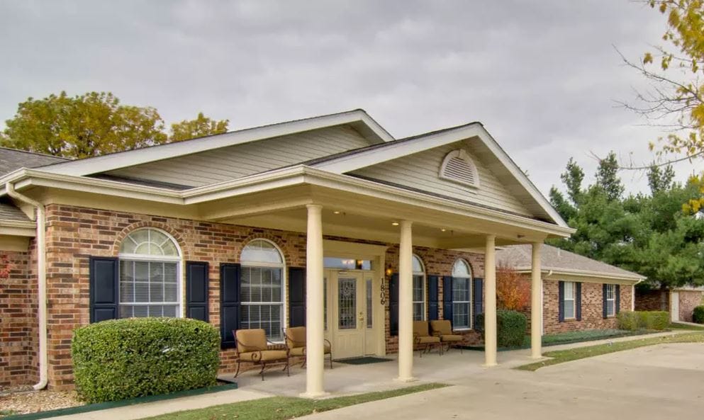 Front entrance of St. Francis Park Senior Living facility