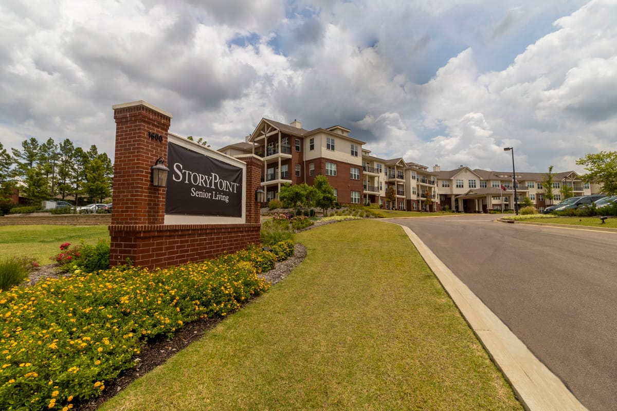 Exterior view of StoryPoint senior living facility