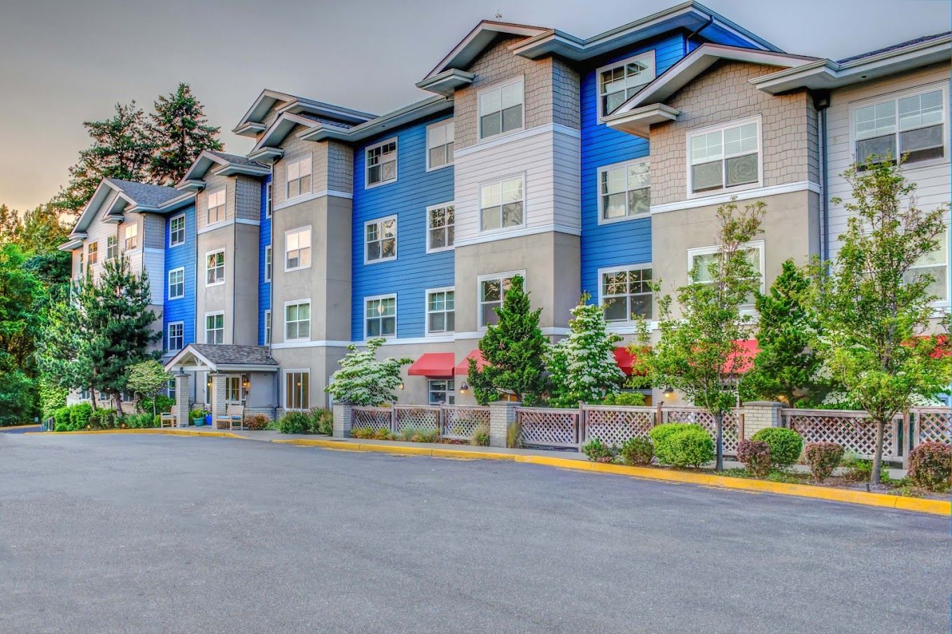 Exterior view of The Creekside assisted living facility