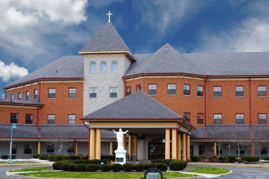 Front exterior of The Gardens of St. Francis