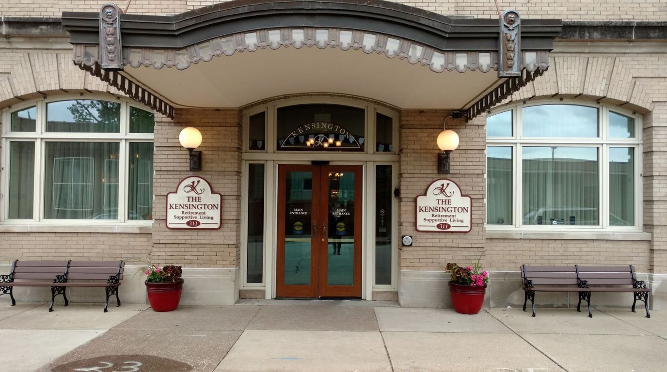 Exterior view of The Kensington entrance