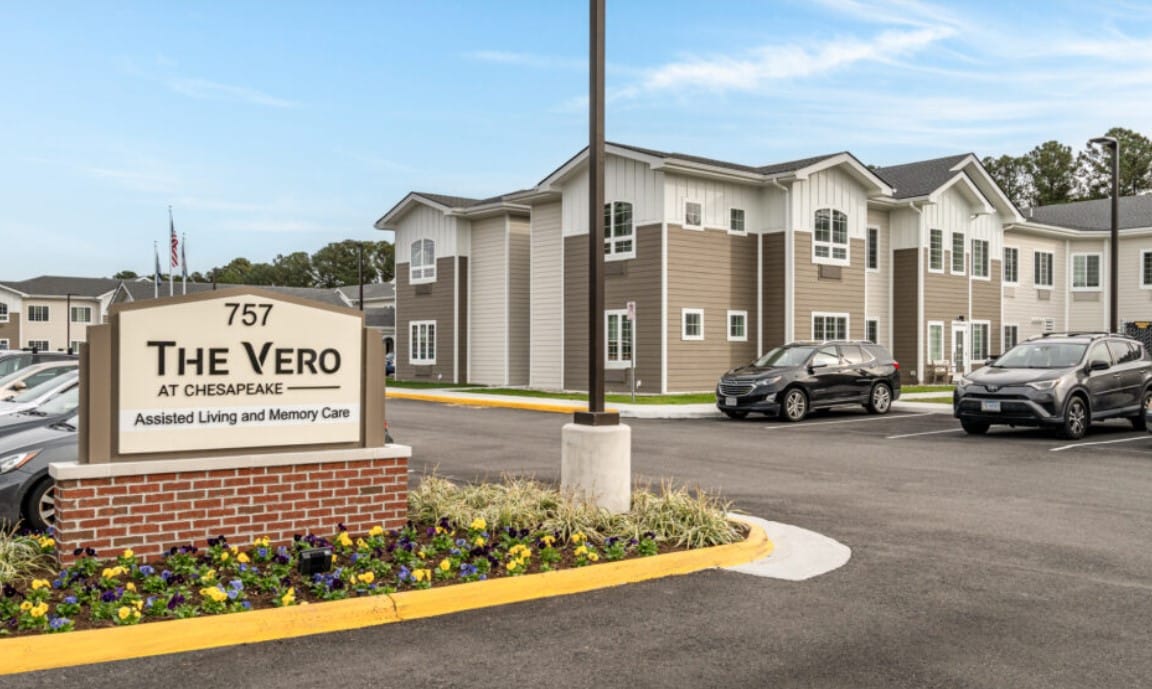 Exterior view of The Vero at Chesapeake facility