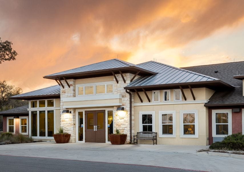 Exterior view of The Waterford at Westover Hills building