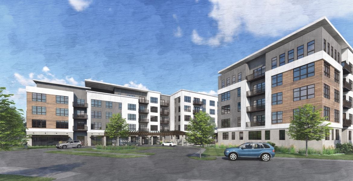 Exterior view of the Vista West senior living facility