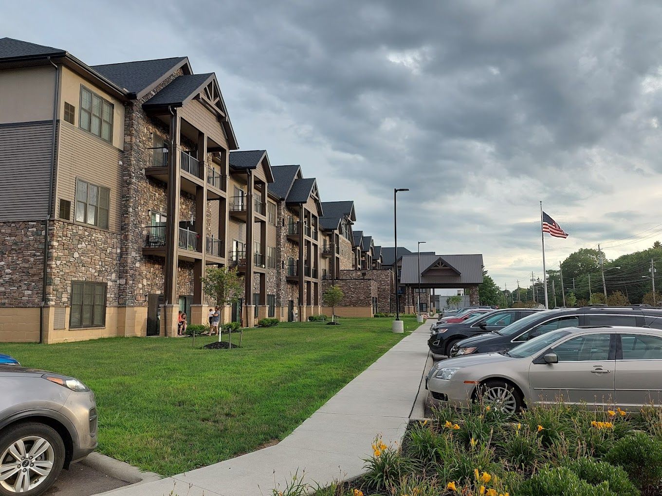 Exterior view of the Vitalia Active Adult Community building