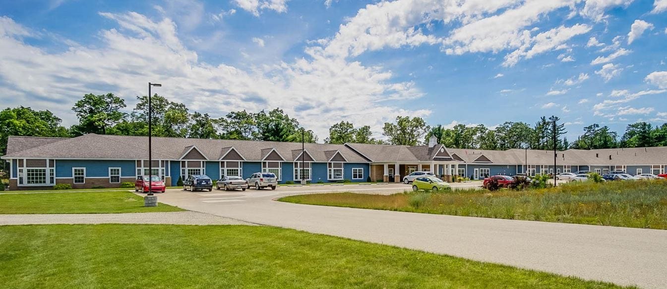 Exterior view of the White Lake Assisted Living facility