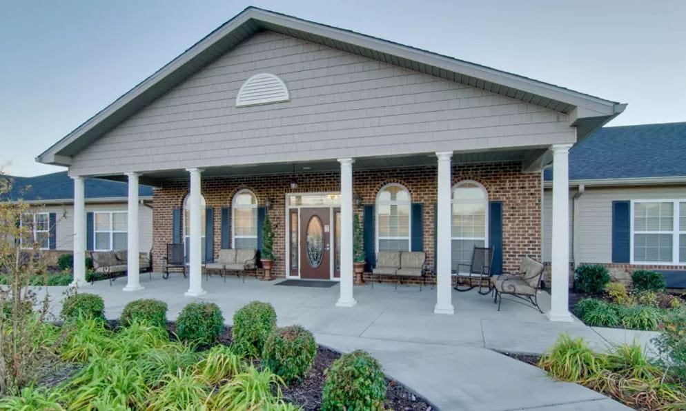 Exterior view of Willow Springs Senior Living building