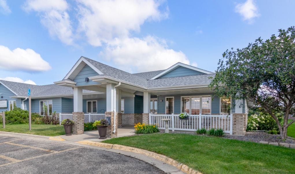 Exterior view of the Derian Place Senior Living facility