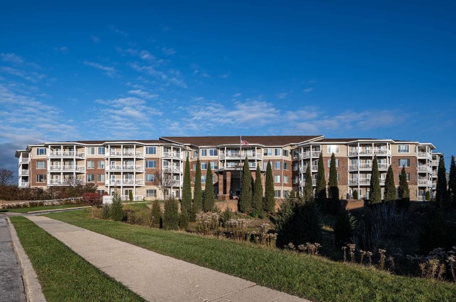 Exterior view of Hart Park Square Senior Living facility
