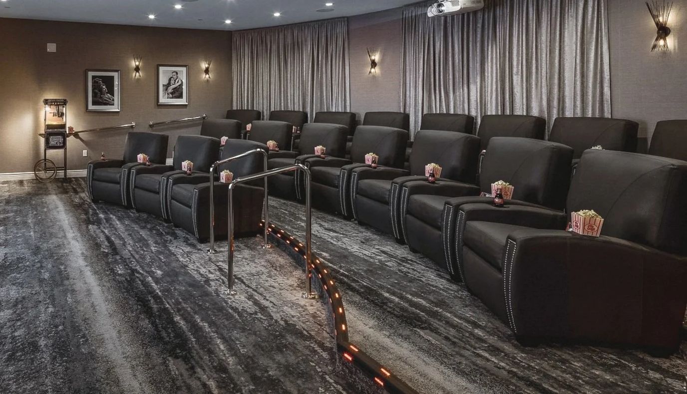 Comfortable theater seating in a common area