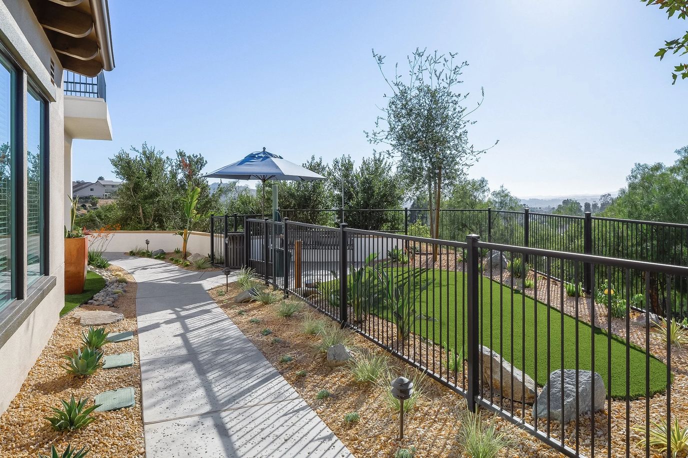 Pathway leading to a serene outdoor space