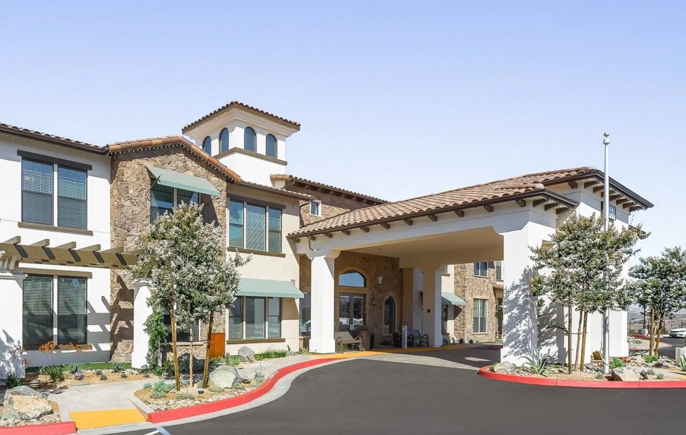 Exterior view of Laurel Heights assisted living facility.