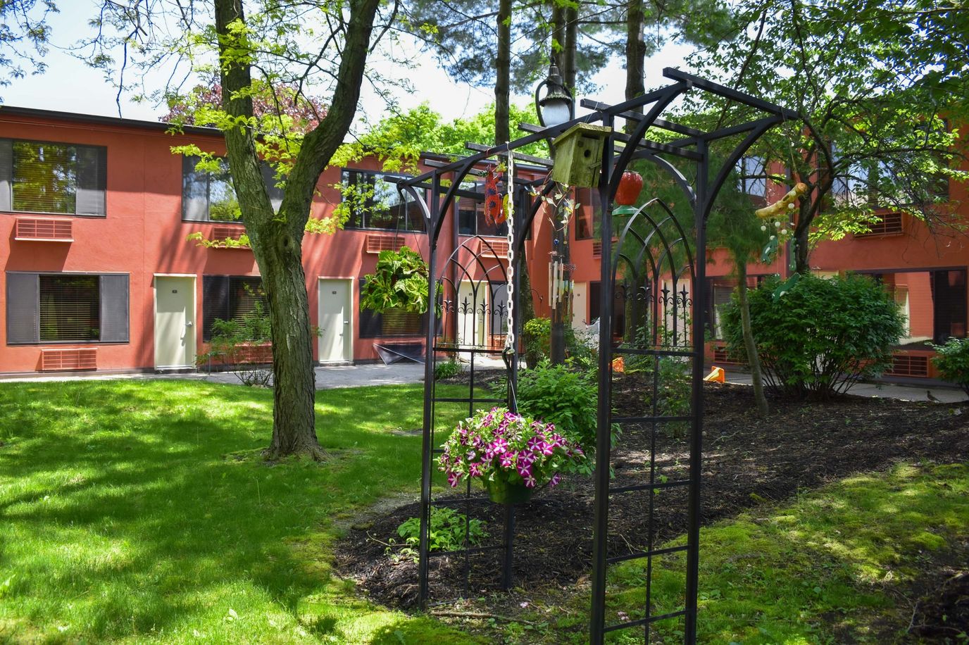 Beautiful outdoor view of the facility grounds with greenery