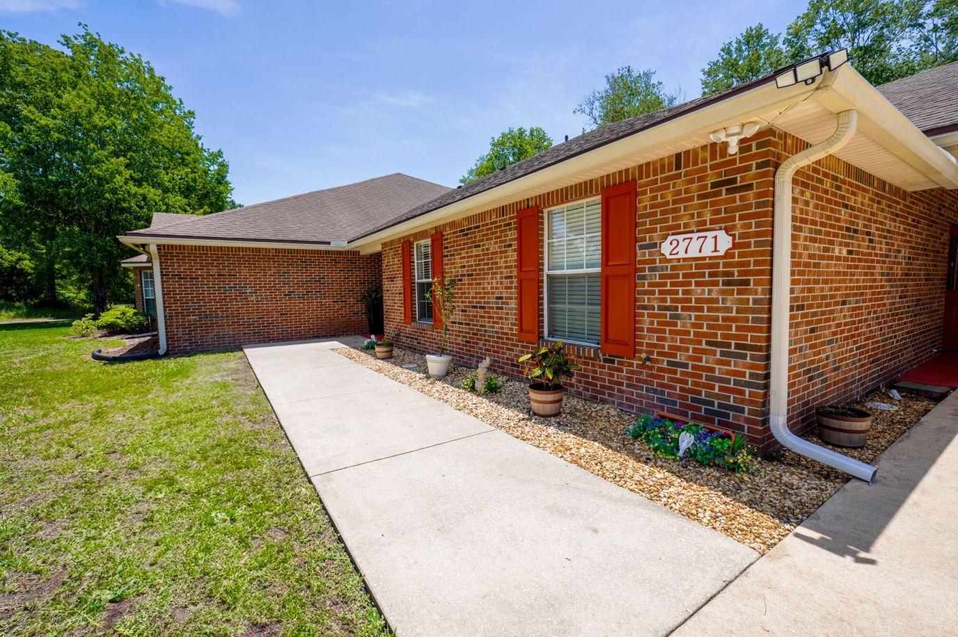 Exterior view of a senior living facility entrance
