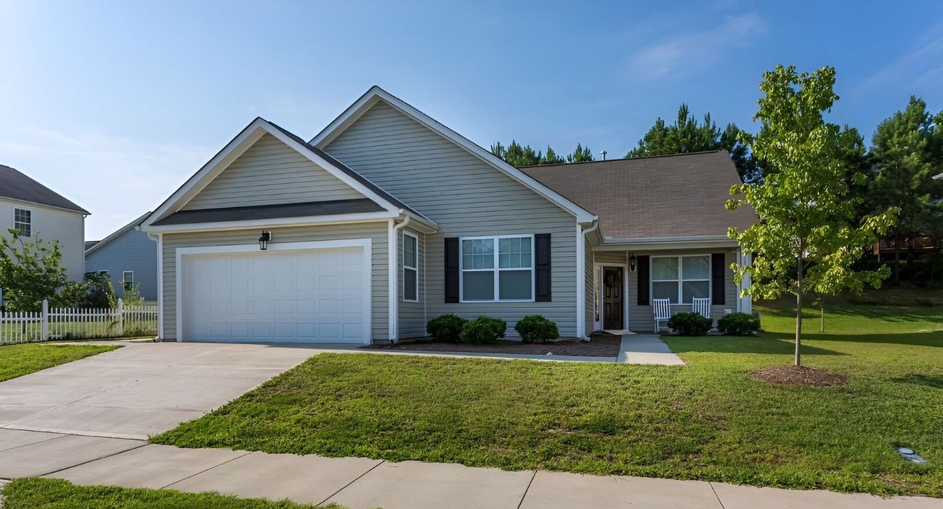 Exterior view of a charming single-story home
