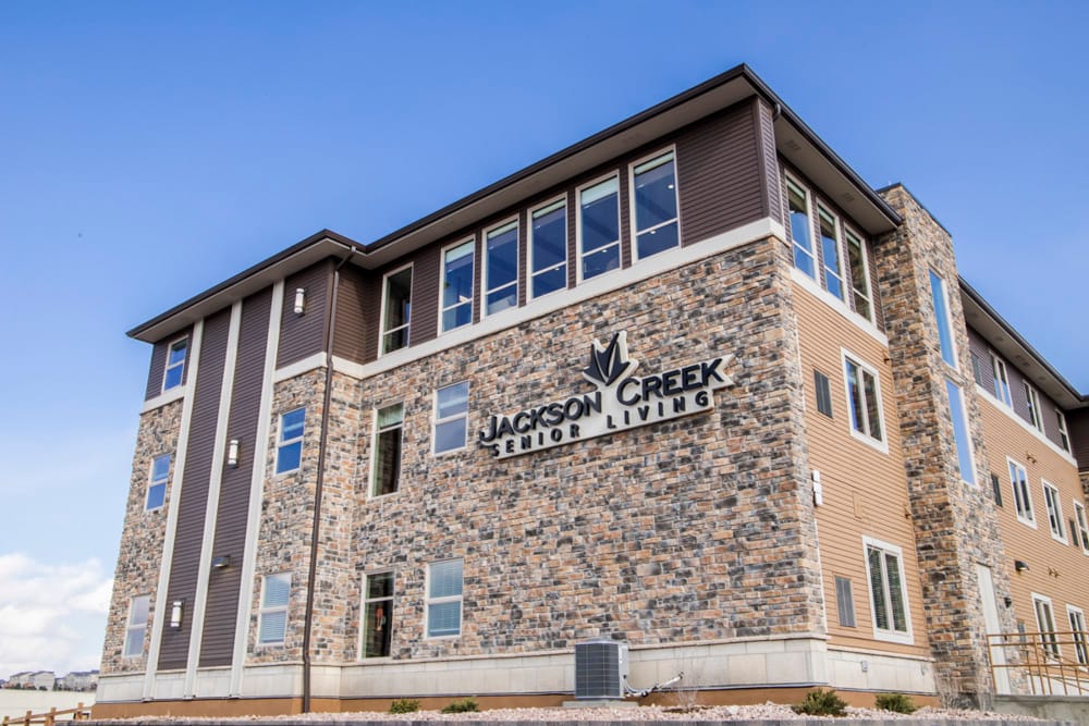 Exterior view of Jackson Creek Senior Living facility