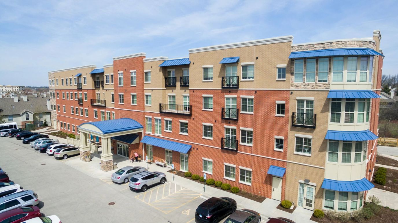 Exterior view of Lombard Place Assisted Living building