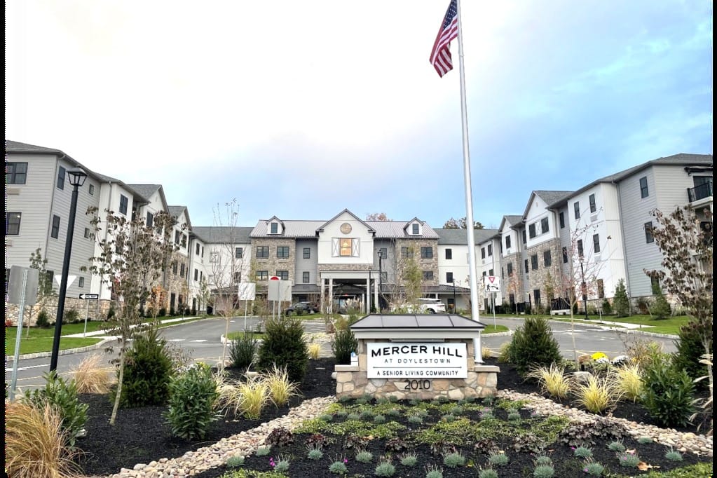 Exterior view of Mercer Hill at Doylestown entrance