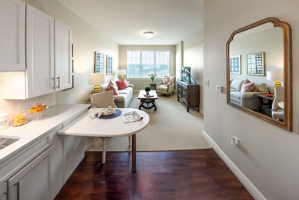 Garden Estates of Temple, assisted living in Temple, TX — Bright senior living apartment with tasteful furnishings and decor