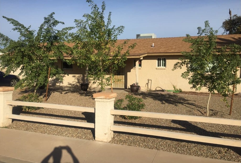 Exterior view of a single-story assisted living facility