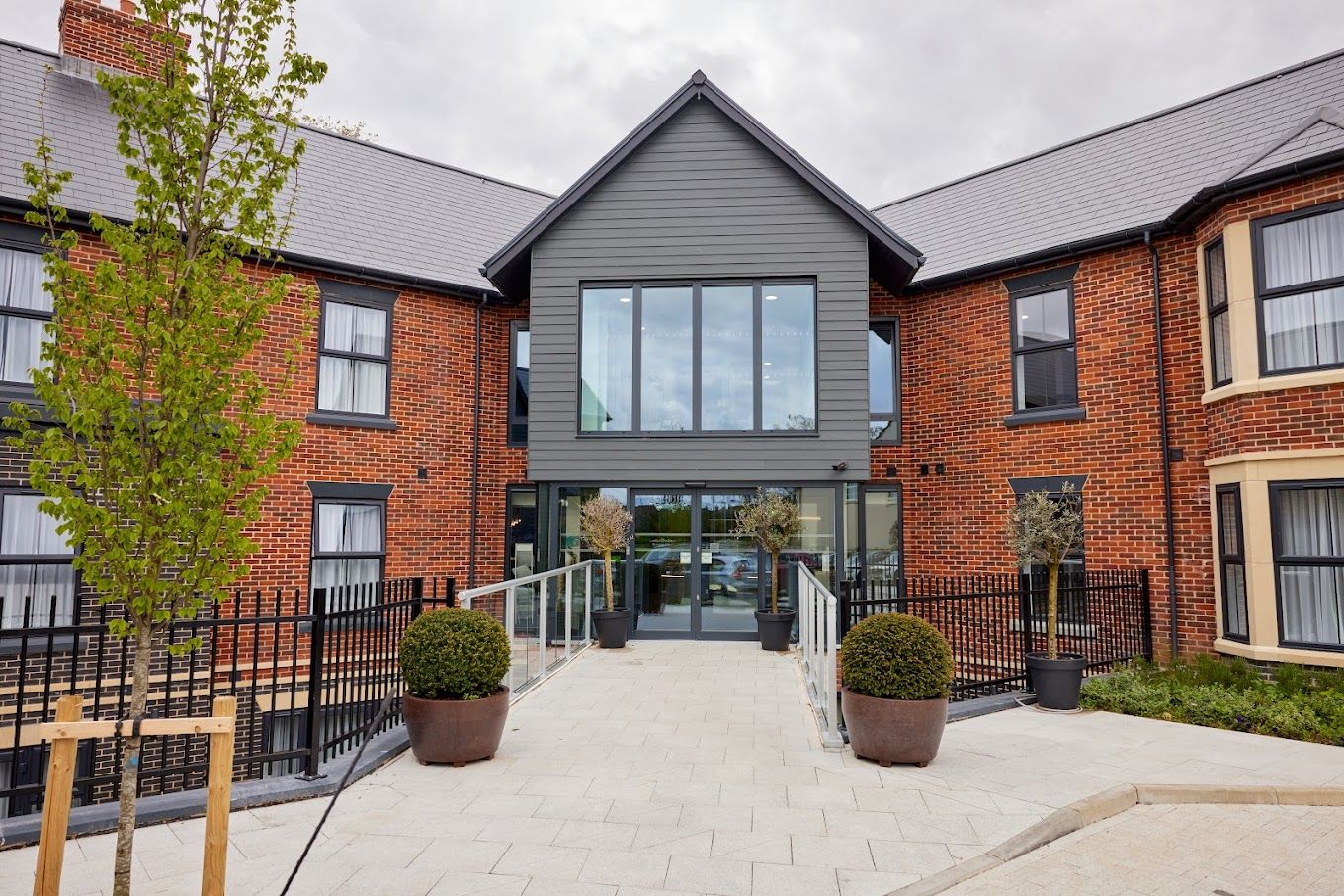 Exterior view of Hermitage House Care Home entrance